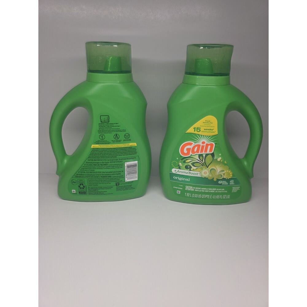 Gain Aroma Boost HE Original Scent Liquid Laundry Detergent, 45-Loads,65 fl, 2pk - Picture 2 of 2